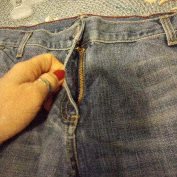 J Crew mid rise boot cut jeans with flap button back pockets - Picture 4 of 11